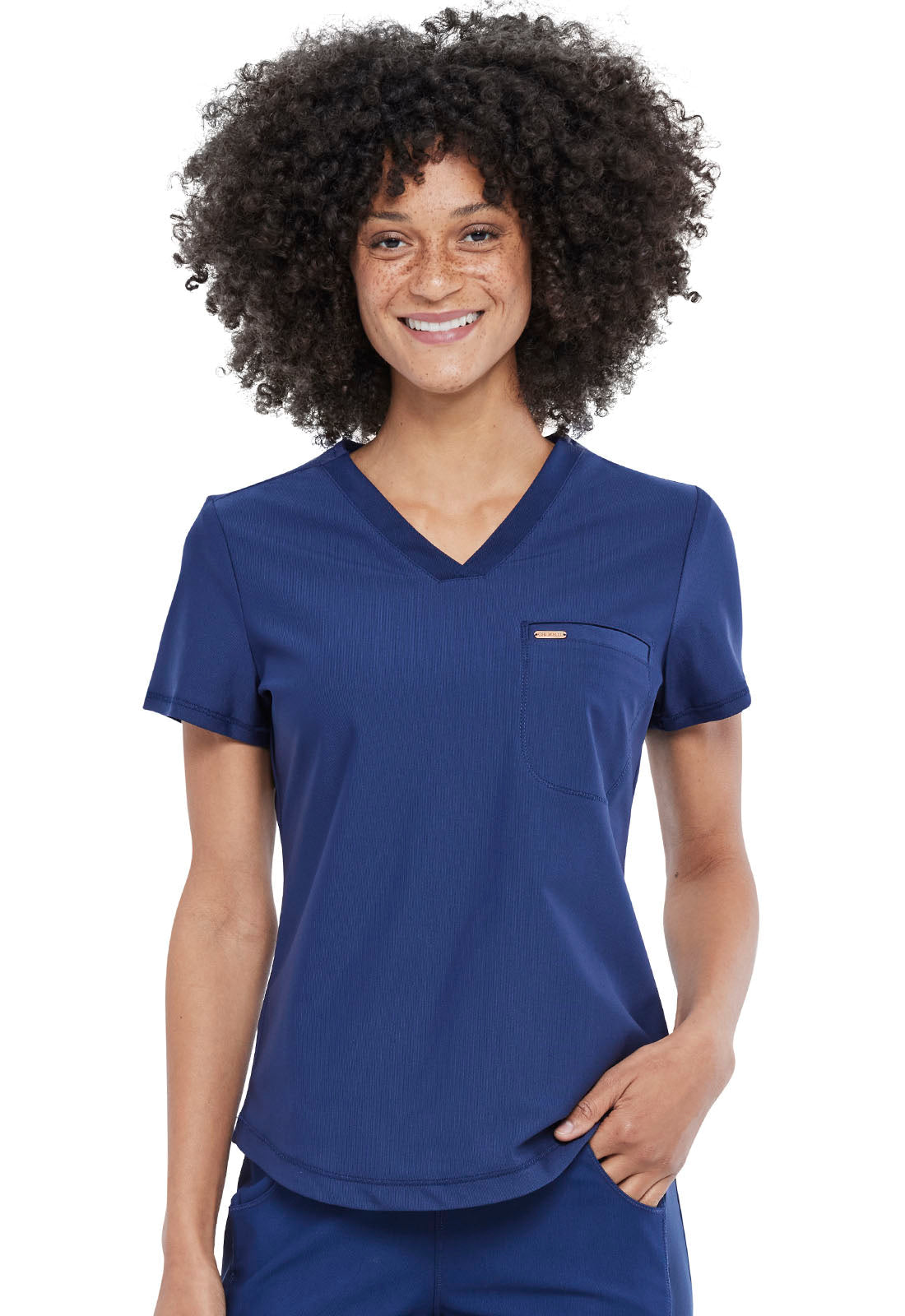 Women's Tuckable V-Neck Top - Navy
